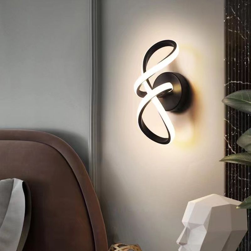 Metal Geometric Wall Sconce Contemporary 1 Light Wall Mount Light