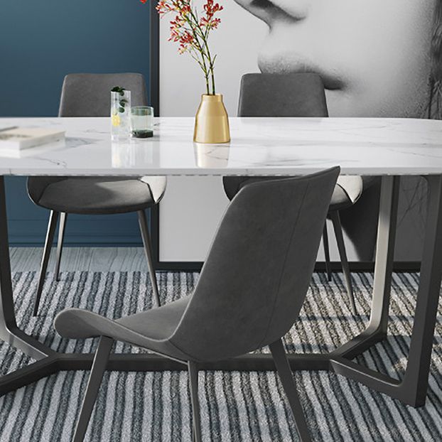 Modern 1/4/6/7 Pieces Dining Set Sintered Stone Dining Table Set for Home