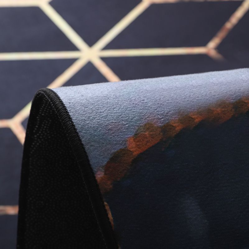 Simplicidad Área de impresión Rectángulo Alfombra alfombra alfombra de poliéster sin deslizamiento alfombra interior para sala de estar