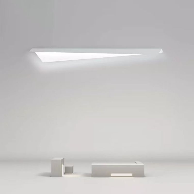 Metal 1 - Light LED Bath Fixture in White Unique Contemporary Bathroom Vanity Lighting