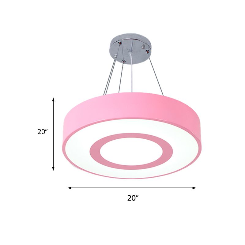 Makkaronfarbene Lollipop hängende leichte Kinder Acryl -LED -Anhänger Licht für Pflegezimmer