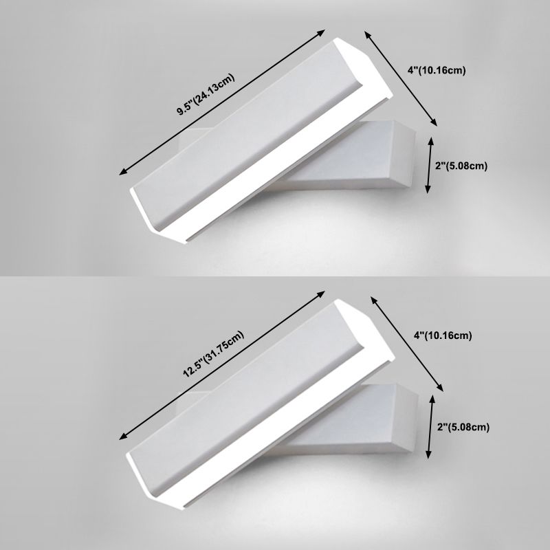 Luz de pared de pared giratoria interior nórdica lámpara de montaje de pared LED de estilo simple