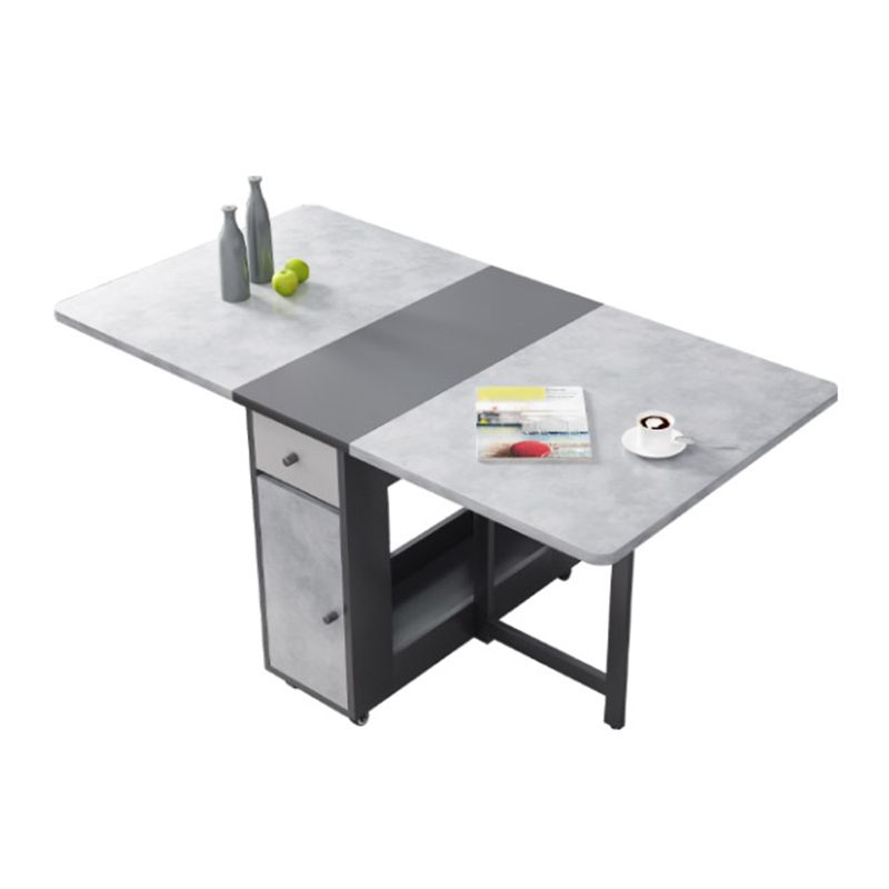 MDF Dining Table Modern Style Rectangle Multifunctional Table for Dining Room