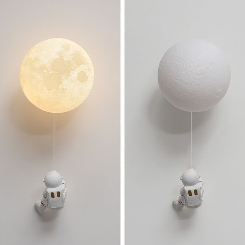 Child Room One Head Wall Sconce Astronauts Boy Room Wall Mounted Light Fixture