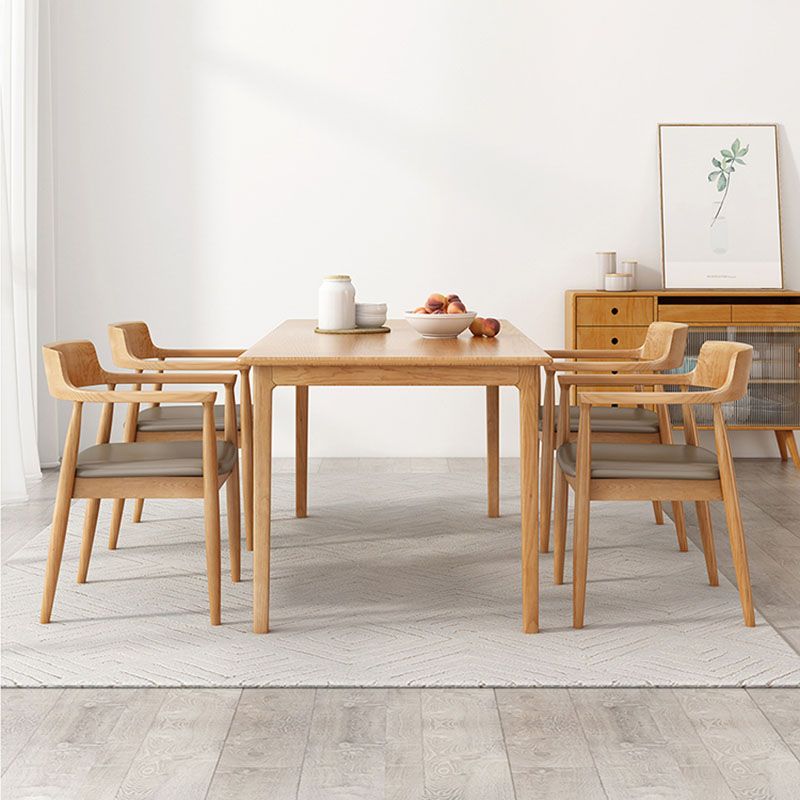 Rectangle Dining Site Table Pine Solid Wood Dining Room Furniture