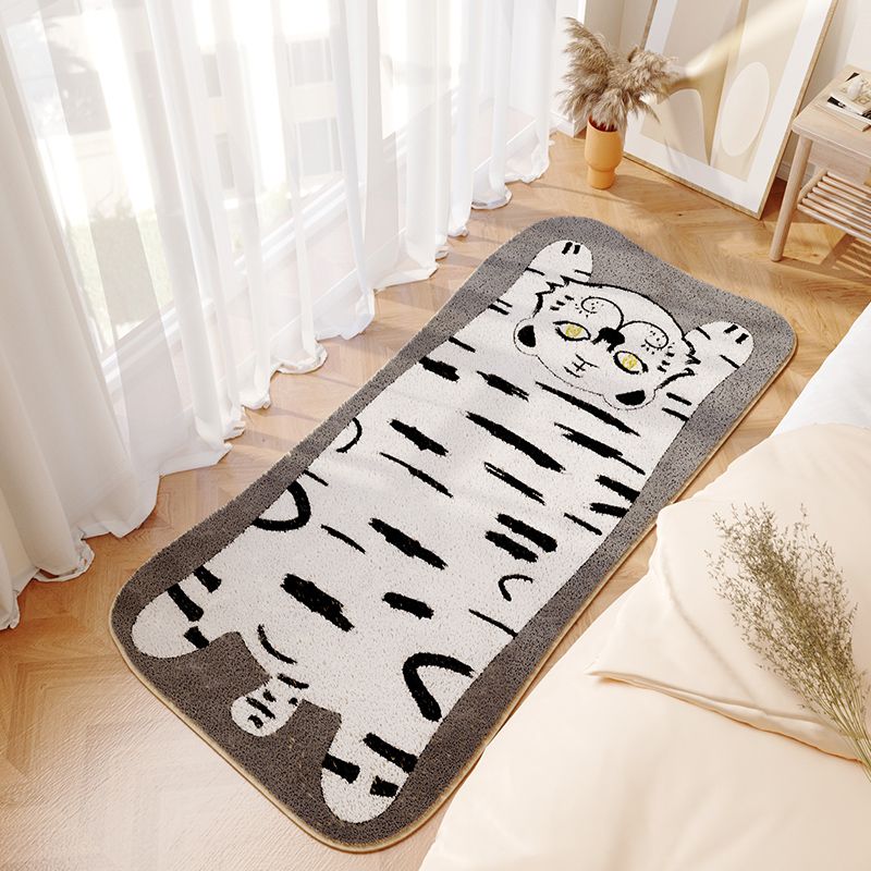 Tapis de tapis de zone lavable à la mode à la mode à la mode à la mode avec support sans glissement