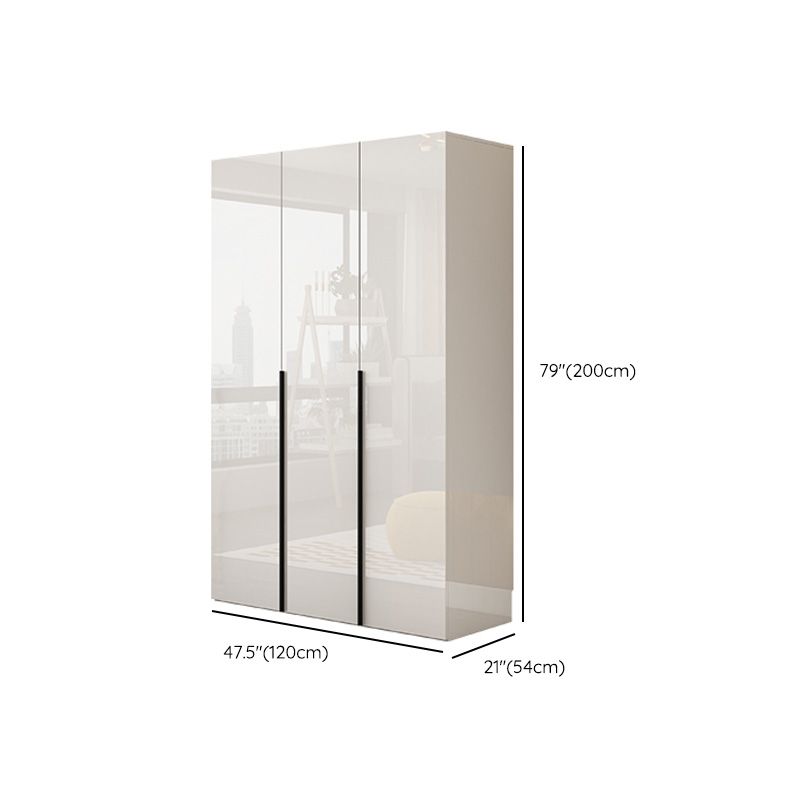 White Colour Wooden Wardrobe Soft Close Drawer Wardrobe Closet for Bedroom