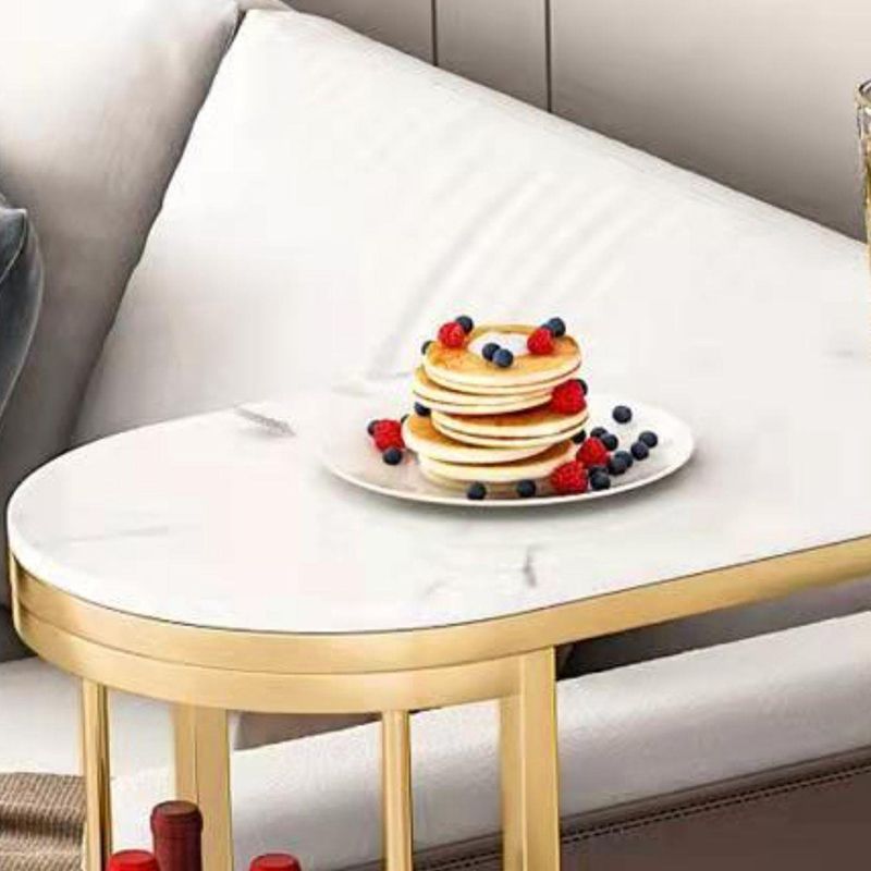 Faux Marble Top Bar Table Specialty Contemporary Style Pub Table for Breakroom