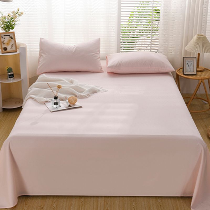 Cotton Bed Sheet Set Solid Color Modern Fitted Sheet for Bedroom