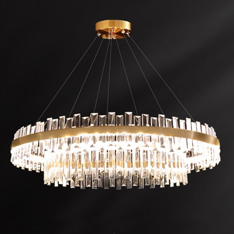 Leichte luxuriöse nordische Minimalismus Moderne LED -Island Kronleuchter Licht für Esszimmer Wohnzimmer