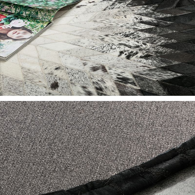Western Geometric Print Rug Multi Color Cowhide Area Rug Pet Friendly Easy Care Carpet for Living Room