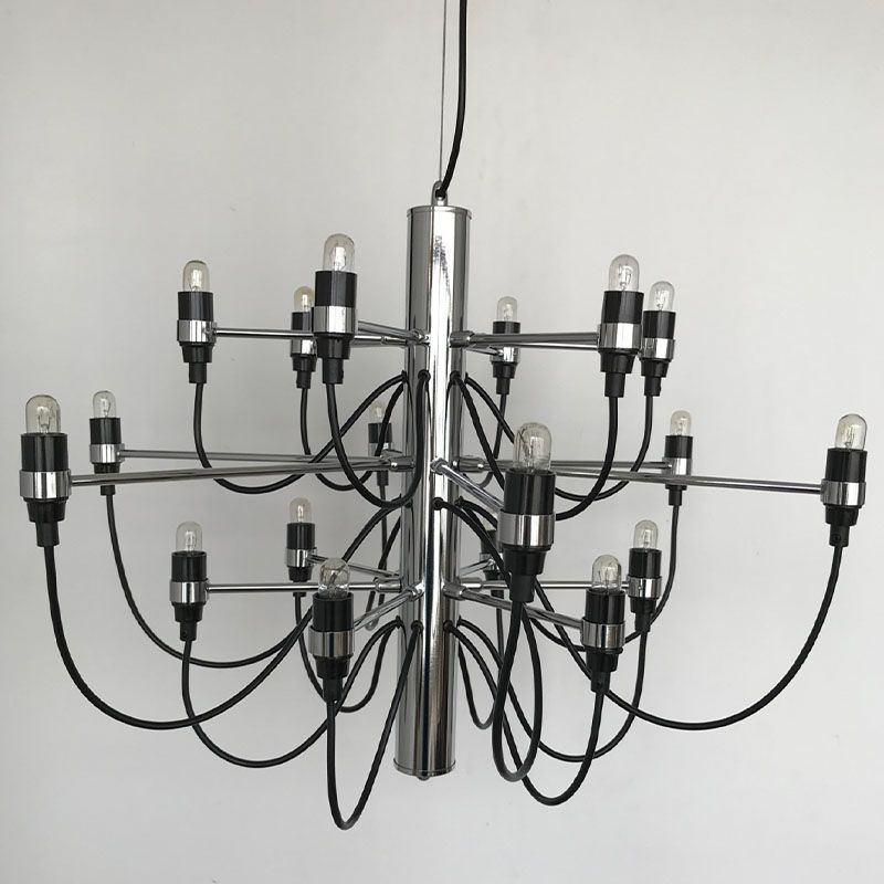 Postmoderne Neuheit Kerze Kronleuchter Metallic Lobby Wohnzimmer Federung Licht