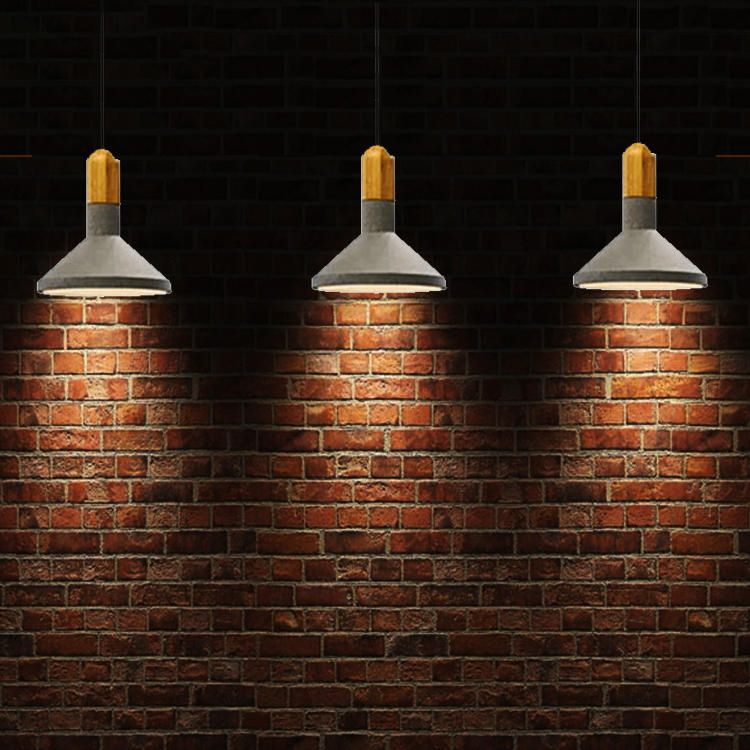 Grey Cement Pendant Light Modernist Suspension Pendant for Bedroom Foyer