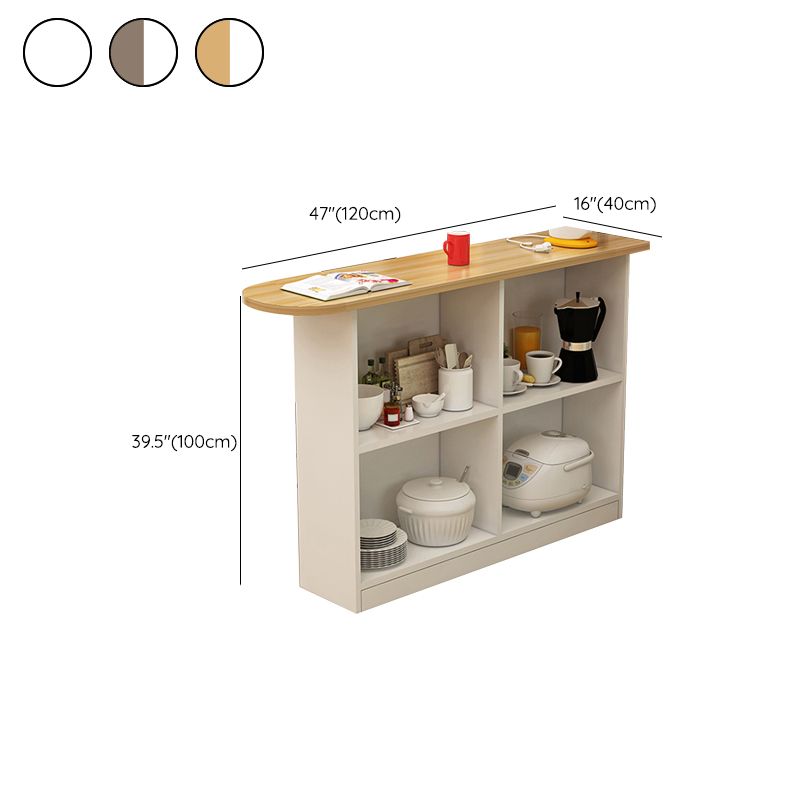 Contemporary Style Wood Specialty Patio Bar Table for Living Room