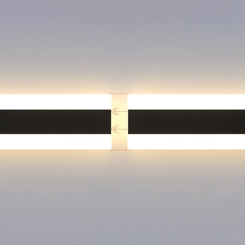 LED Vanity Lighting Modernism Black Metal Bath Light for Bathroom