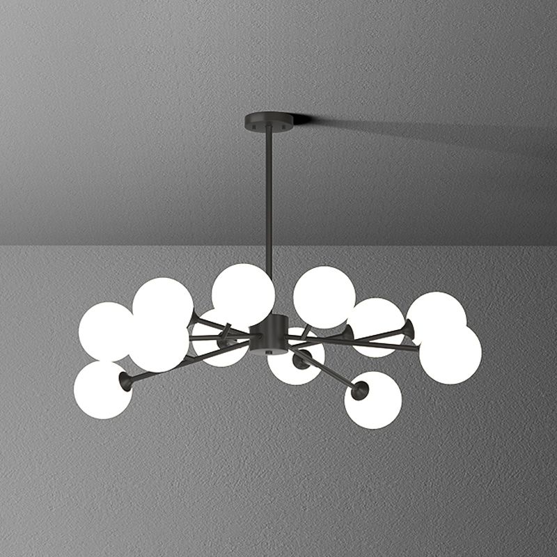 Designer Style Globe Chandelier Light Fixtures Multi-Head Suspension Pendant Lamps for Living Room