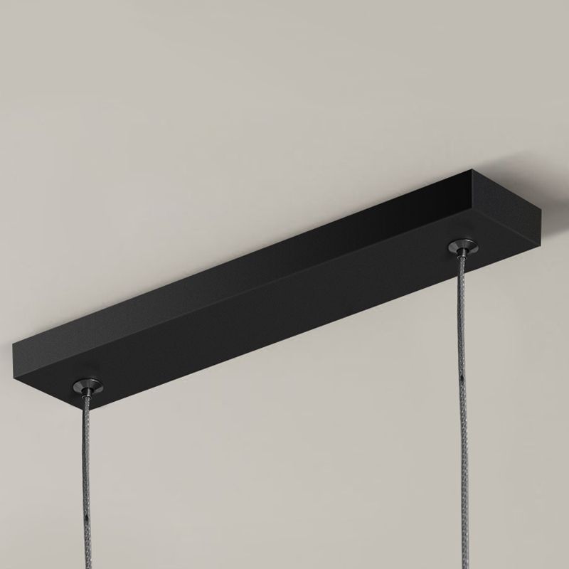 Linear Shape Pendant Lights Contemporary Style Metal Pendant Lighting Fixtures