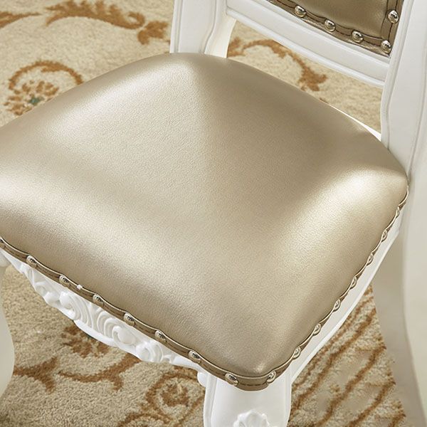 Victoria Style Rubberwood Dining Chairs Kitchen Open Back Dining Chair Set