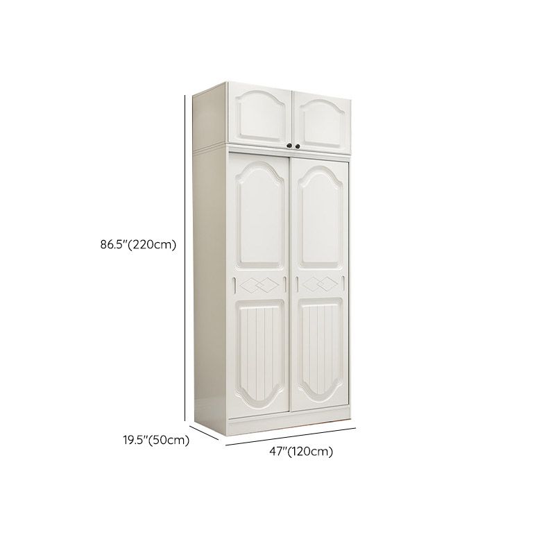 Contemporary Wardrobe Armoire Wood Combination Armoire With Doors