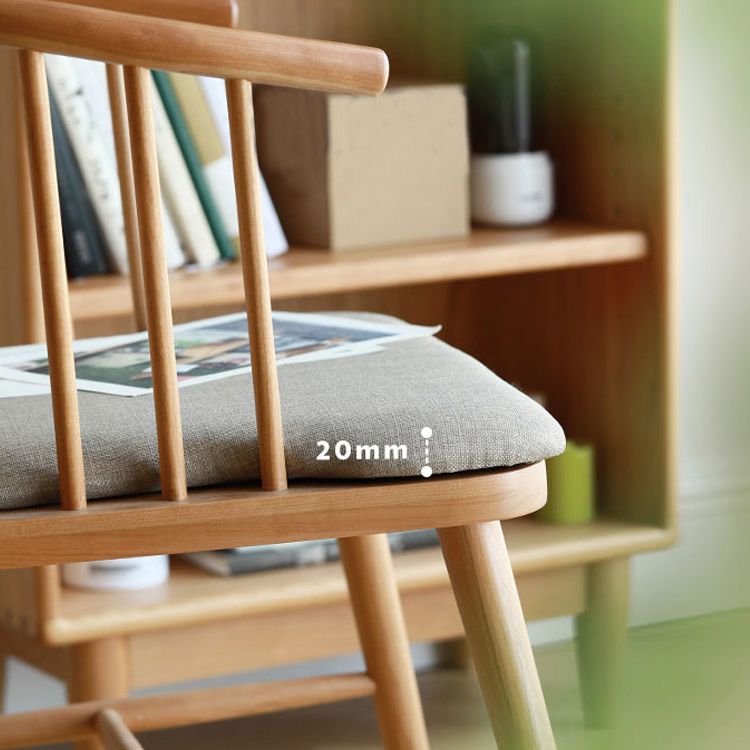 Silla de comedor de madera de estilo escandinavo, sillón con respaldo Windsor