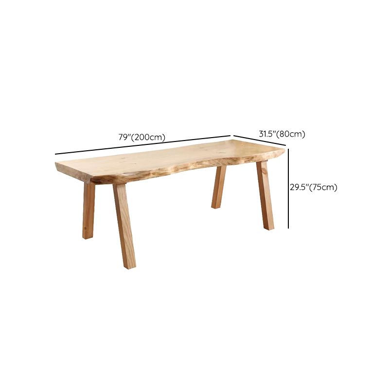 Modern 1/5/6 Pieces Dining Set Rectangle Pine Wood Dining Table for Kitchen