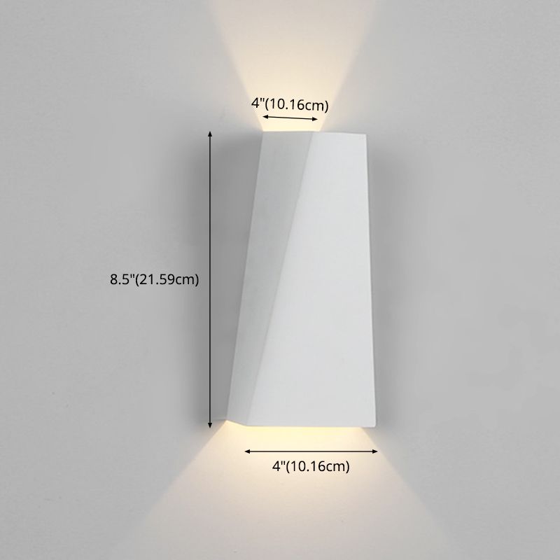 Geometric Wall Mounted Lamp Modern Simplicity Aluminum Wall Mount Lamp for Living Room