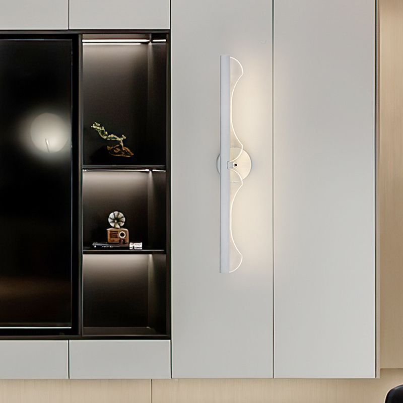 1 Light Linear Wall Mounted Lamp Contemporary Metal Wall Lighting Ideas