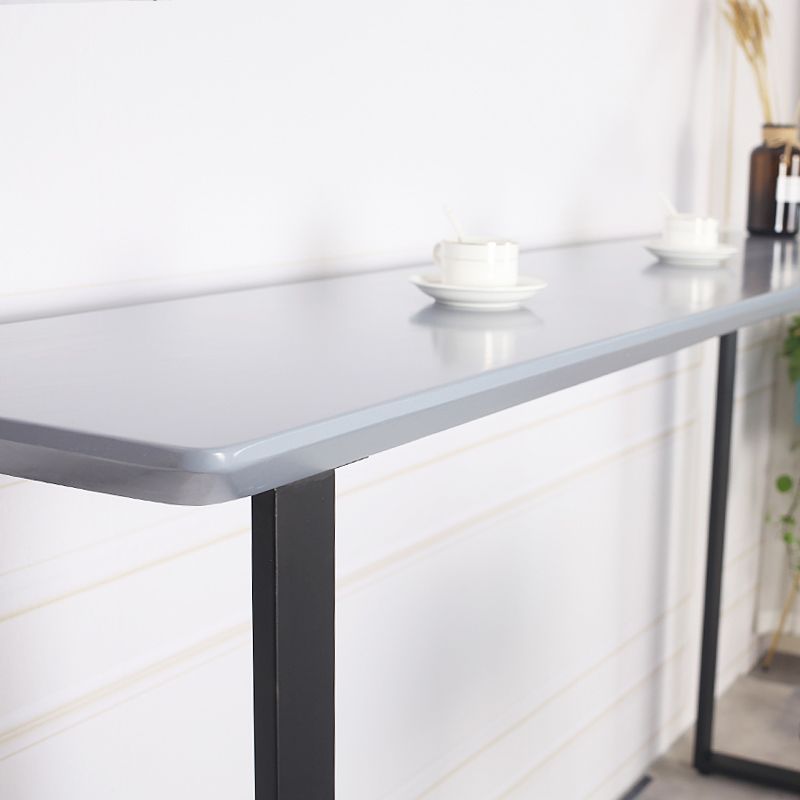 Indoor Grey Wood Bar Set 1/2/3 Pieces Rectangle Industrial Table and Stool Set