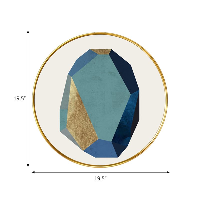 Tissu circulaire diamant mur mural lampe de style minimaliste minimaliste