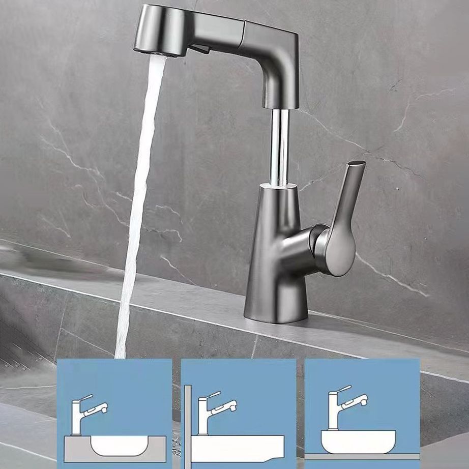 Modern Widespread Bathroom Faucet Copper Basin Lavatory Faucet