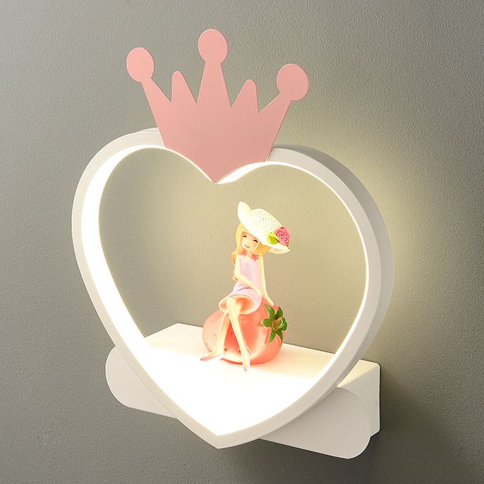 Geometry Shape Wall Light Kids Style Metal 1-Light Wall Mount Light