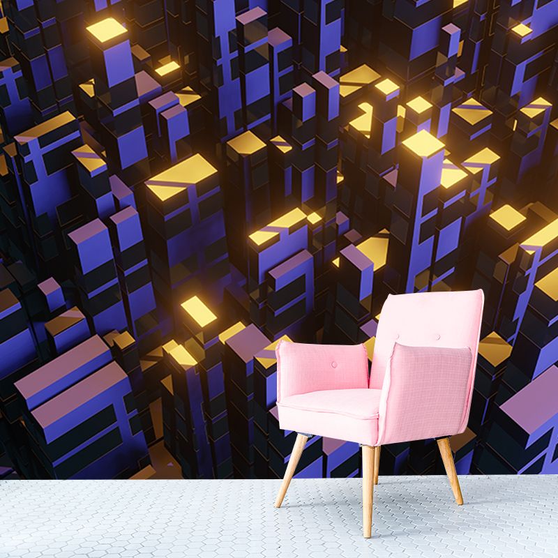 Modern Style Mural Wallpaper 3D Vision Environment Friendly Bedroom Wall Mural