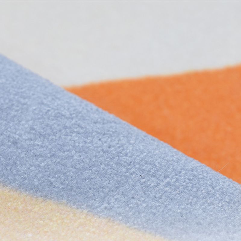 Grey Modern Area Carpet Tie-Dye Pattern Polyester Area Rug Easy Care Washable Rug for Home Decor