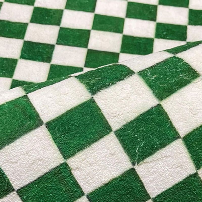 Simple Checkered Pattern Carpet Polyester Indoor Rug Pet Friendly Area Rug for Home Decoration