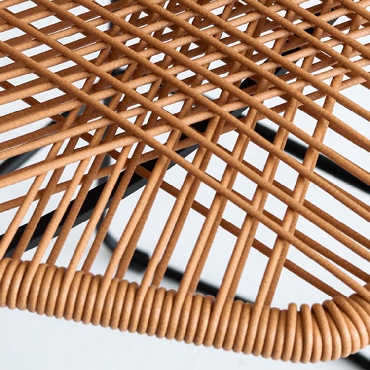 Modern Footrest Bar Stool Plastic Armed Stool with Metal Base