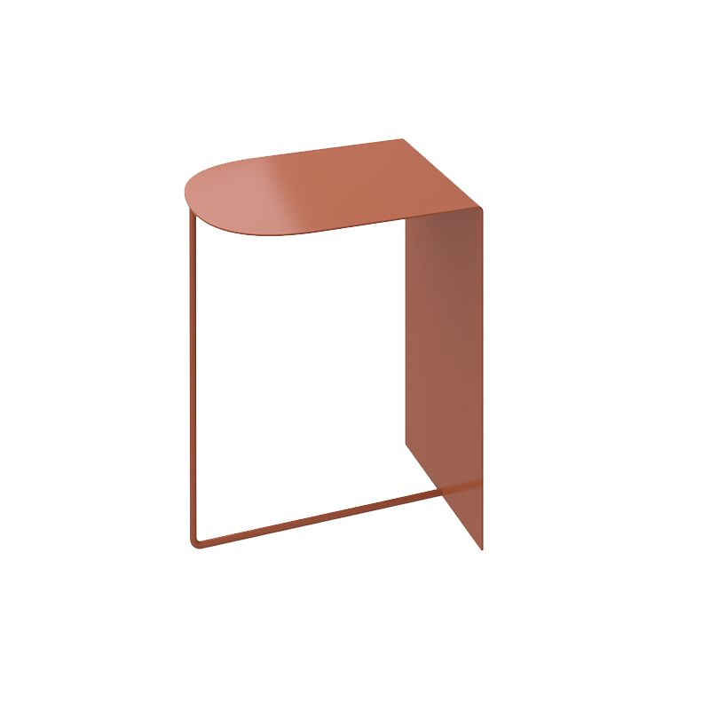 Rustic Sofa Side Accent Table Metal Abstract Living Room Accent Side Table