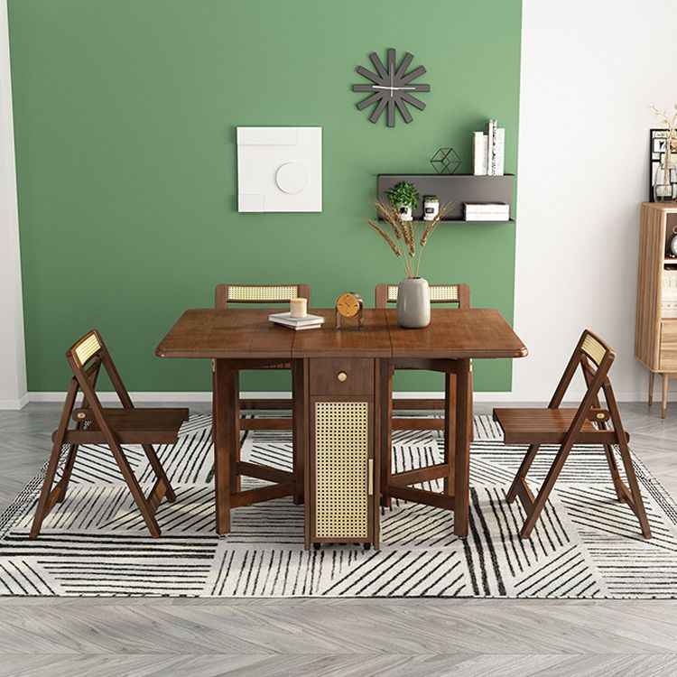 Wood Top Table Mid-Century Modern Table with Pedestal Base,35.43"W x 51.18"L x 29.53"H