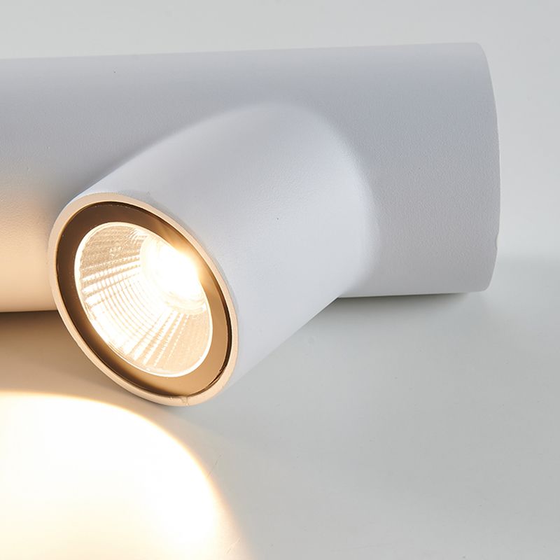 Aluminum LED Wall Fixture in Black / White Finish Modern Wall Spotlight