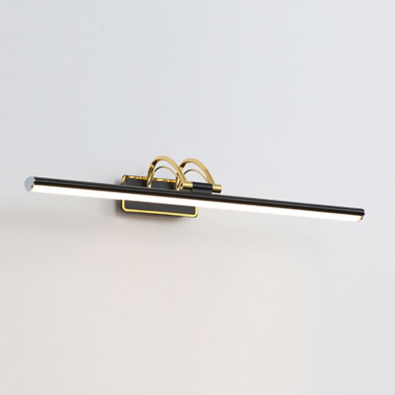 Luce murale a specchio in metallo lineare Moderna Montaggio a 1 lutto Montaggio parete