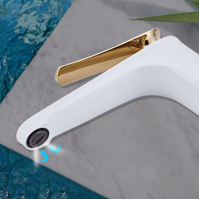 Light Luxury Basin Faucet 6.69" H Modern Brass Vessel Sink Faucet