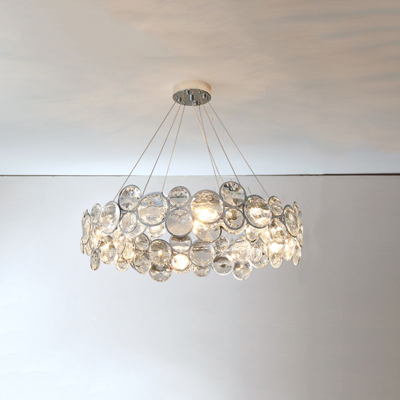 Bubbles Shape Crystal Chandelier Light Modern Style Dining Room Pendant Light