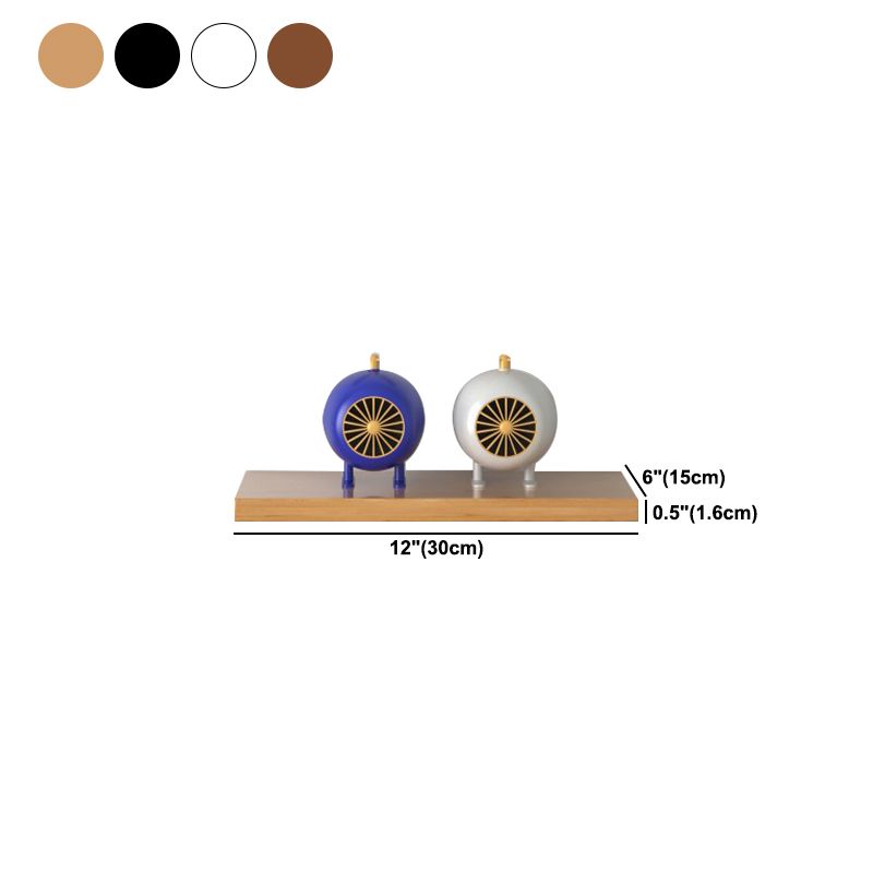 Scandinavian Floating Shelf Bookcase Wooden Bookshelf for Study Room