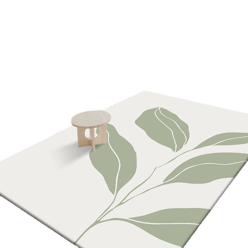 Light Brown Cactus Rug Polyester Simple Rug Stain Resistant Rug for Drawing Room