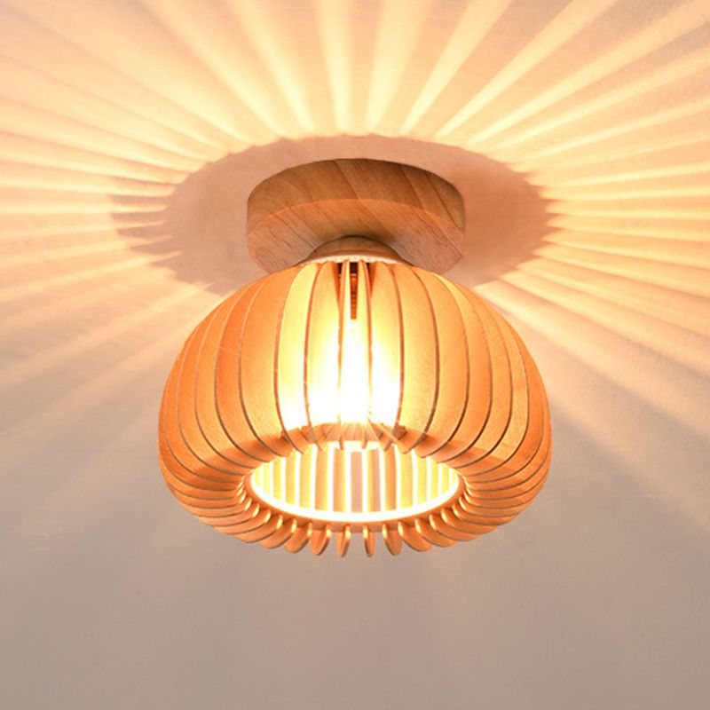 Modern Style Flush Mount Wood Flush Mount Lighting for Dining Room