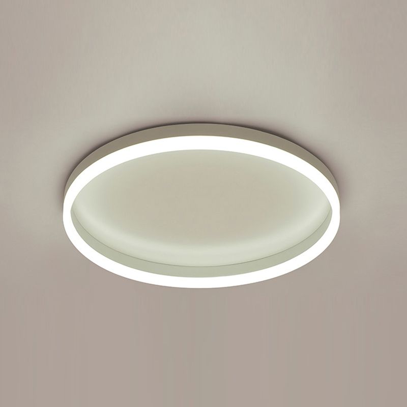 LED Ceiling Mounted Light Black Simplicity Flush Ceiling Light Fixtures for Living Room
