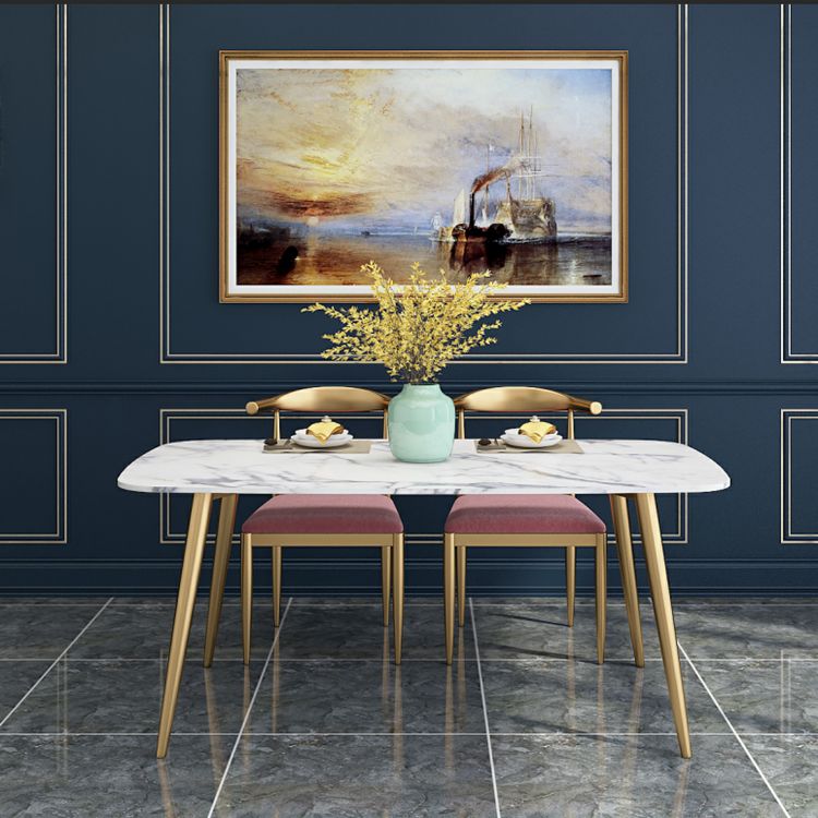 SINTERED Stone Scandinavian Comedor Juego con mesa de comedor de mesa rectángulo muebles