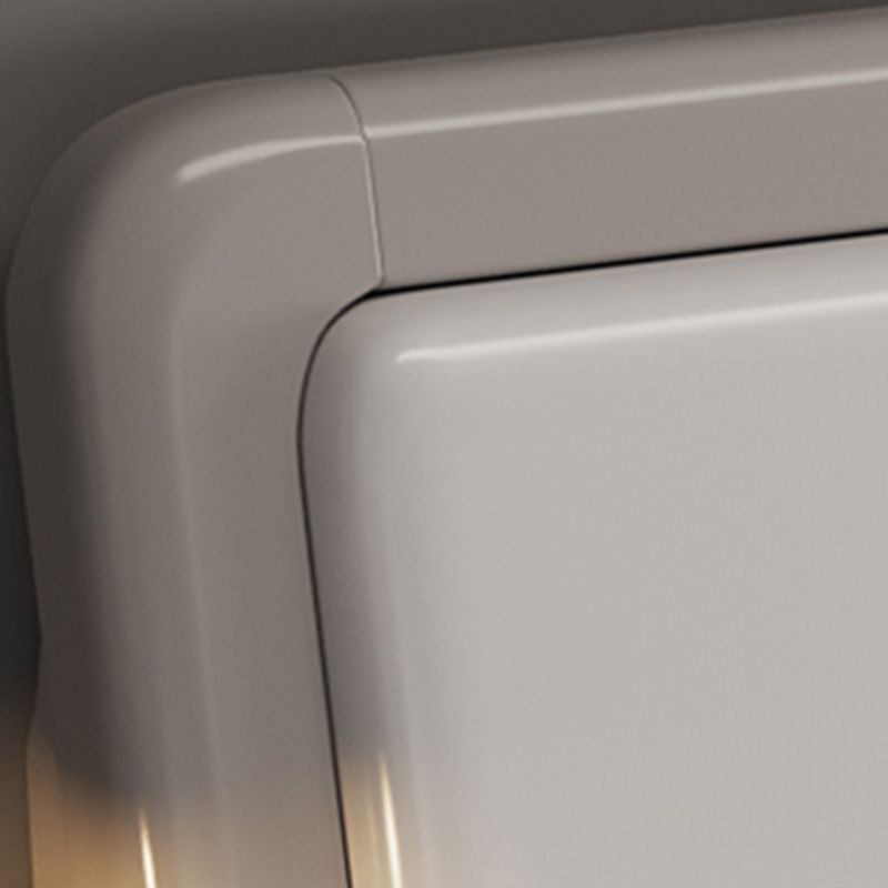 Contemporary Wood Standard Bed with Rectangular Panel Headboard