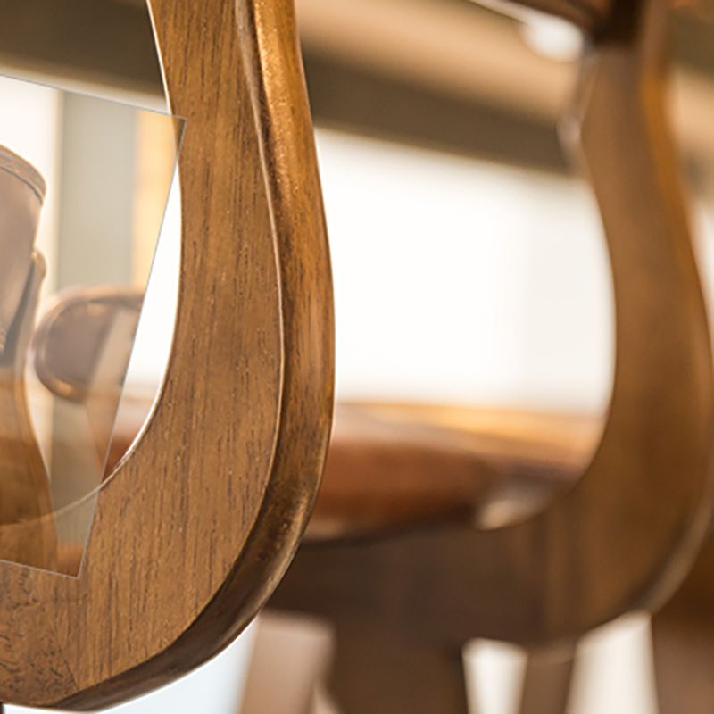 Taburete de bar estilo escandinavo, patas de madera, asiento de cuero para barra de cocina