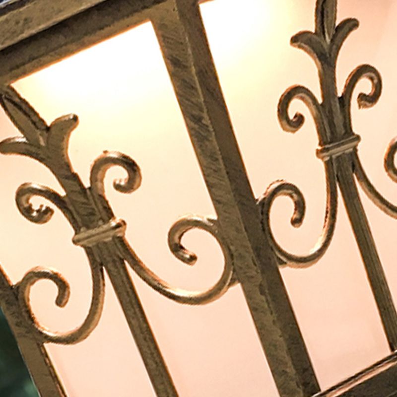 Contemporary Pillar Lamp Minimalist Solar Light for Backyard