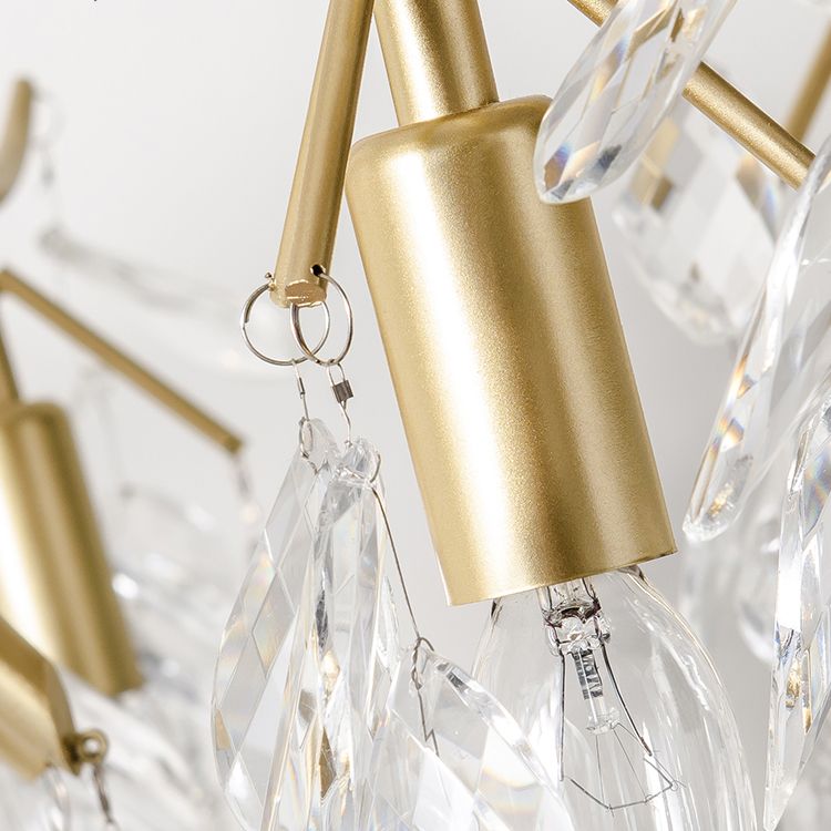 Unique Shape Metal Wall Lighting Modern Style 2 Lights Wall Mounted Light in Gold